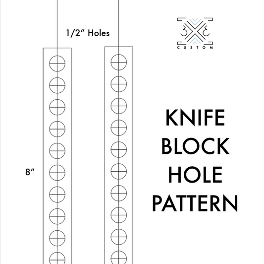 3x3 Custom - knife-block-hole-drilling-guide