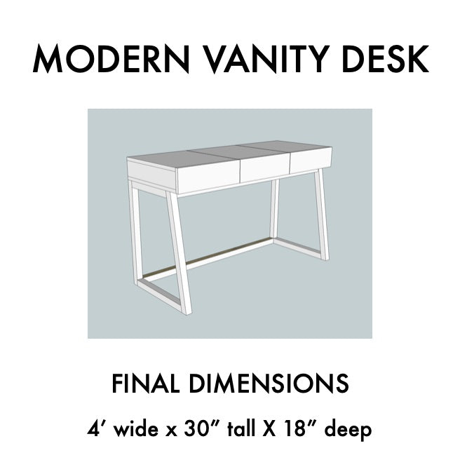 3x3 Custom - modern-vanity-desk