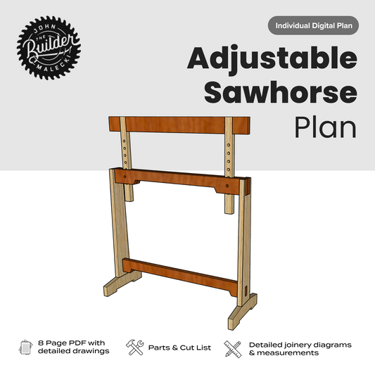 John Malecki - DIY Adjustable Sawhorse Plan