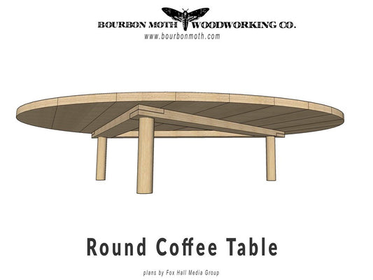 Bourbon Moth Woodworking - simple-round-coffee-table-plans