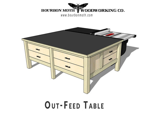 Bourbon Moth Woodworking - ultimate-out-feed-table-plans