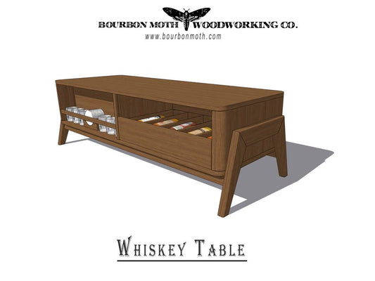 Bourbon Moth Woodworking - whiskey-table-plans