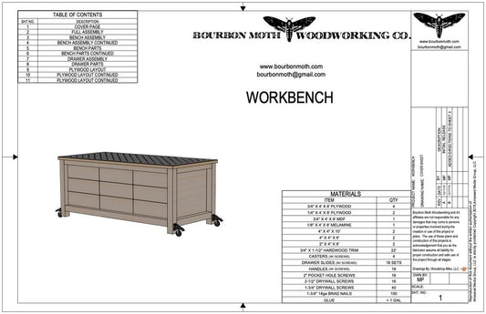 Bourbon Moth Woodworking - workbench-plans