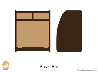 Timber Biscuit Woodworks - modern-bread-box