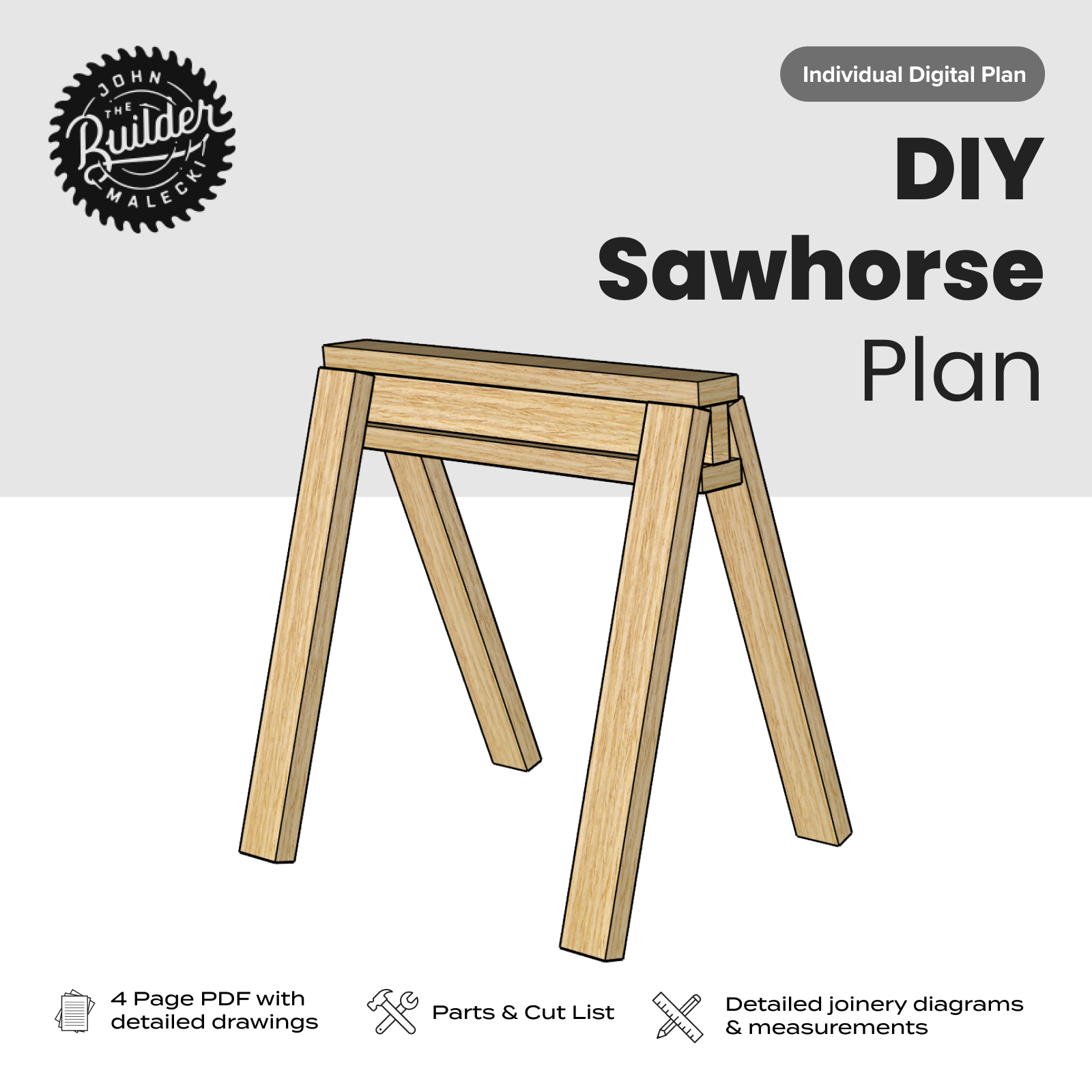 John Malecki - DIY Sawhorse Plan