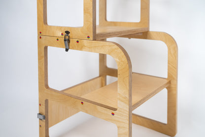 KM Tools - 2-IN-1 KID'S HELPER STOOL BUILD PLANS