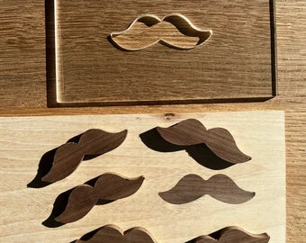 Daniel Dunlap Woodworks - wood-mustache-inlay-bow-tie-kit
