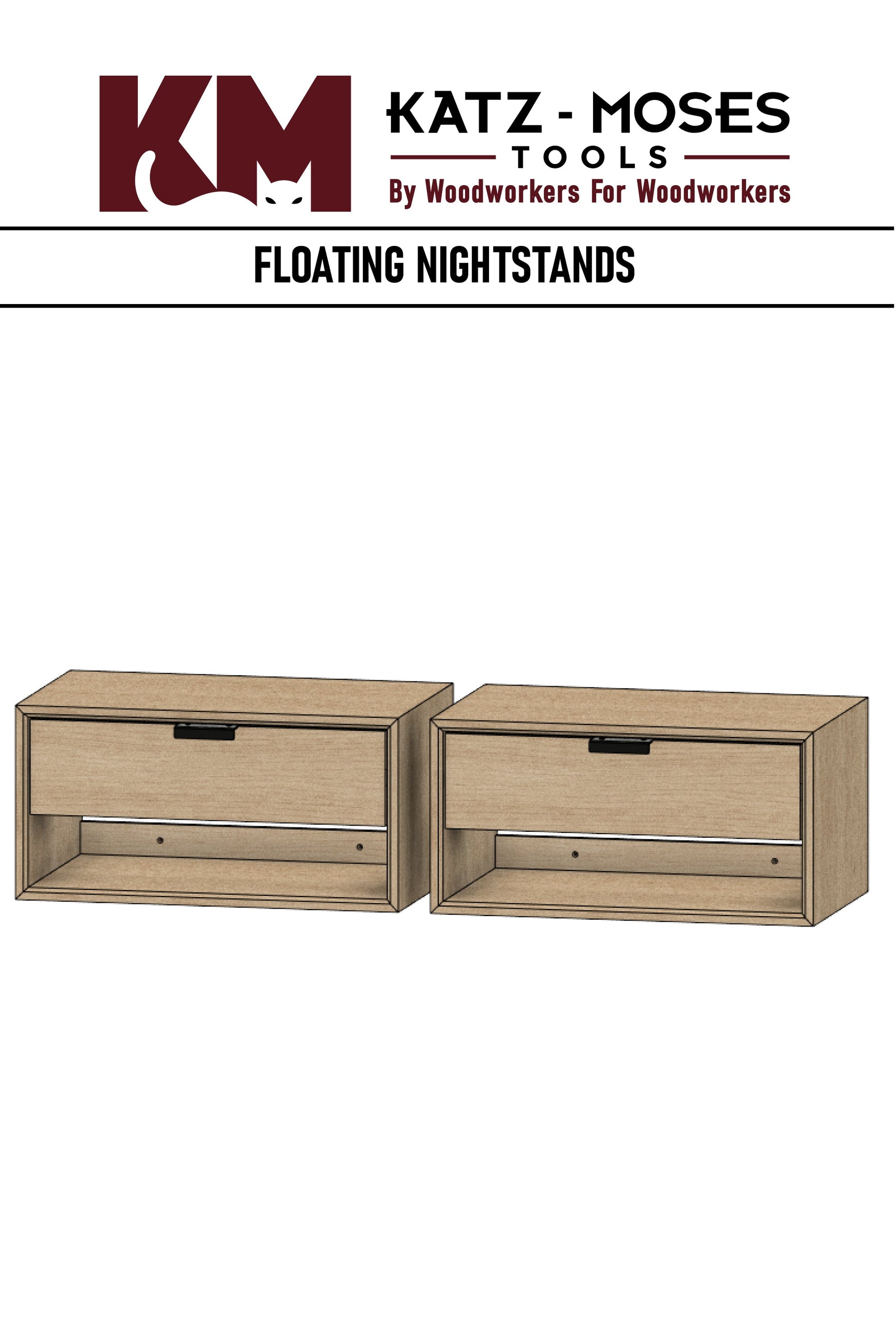 KM Tools - FLOATING NIGHTSTANDS BUILD PLANS