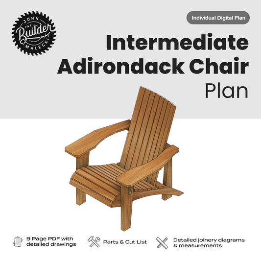 John Malecki - Intermediate DIY Adirondack Chair Plan