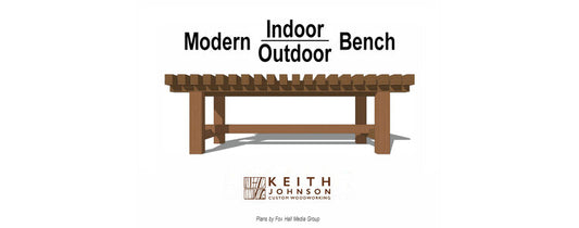 Keith Johnson Custom Woodworking - modern-indoor-outdoor-bench