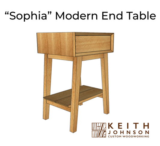 Keith Johnson Custom Woodworking - sophia-modern-end-table