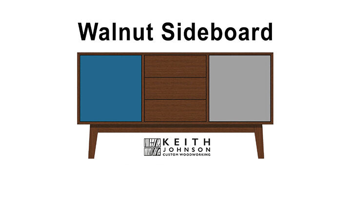 Keith Johnson Custom Woodworking - walnut-sideboard