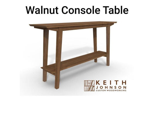 Keith Johnson Custom Woodworking - walnut-console-table
