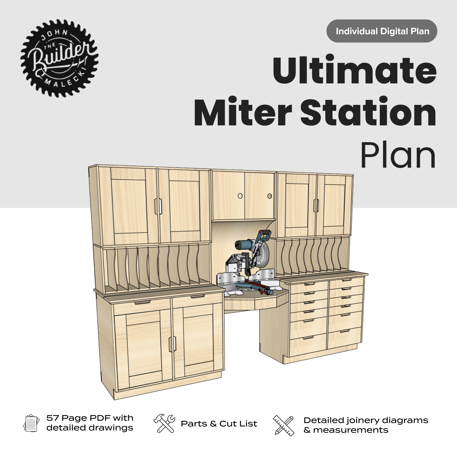 John Malecki - Ultimate Miter Saw Station Plan