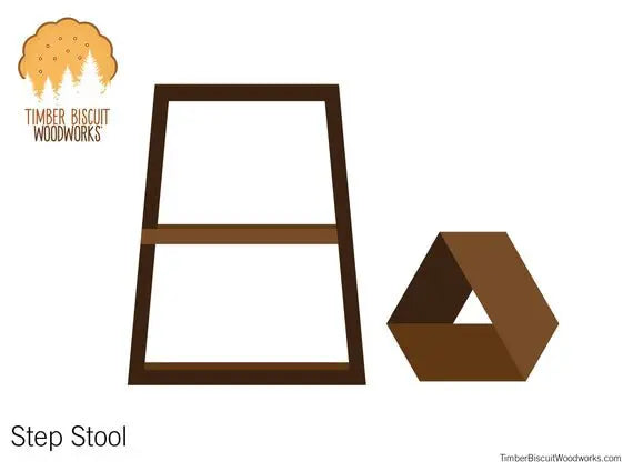 Timber Biscuit Woodworks - modern-step-stool-plans