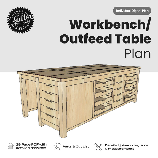 John Malecki - Ultimate Workbench / Outfeed Table Plan