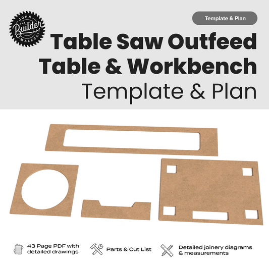 John Malecki - Table Saw Outfeed Table & Workbench Templates