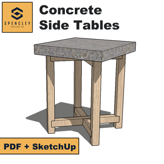 Spencley Design Co - CONCRETE SIDE TABLE - PLANS