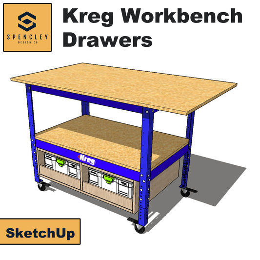 Spencley Design Co - KREG WORKBENCH DRAWERS - SKETCHUP FILE