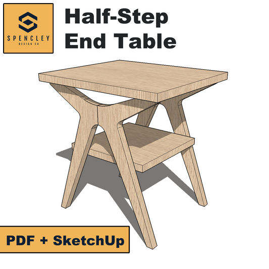 Spencley Design Co - HALF-STEP END TABLE - PLANS