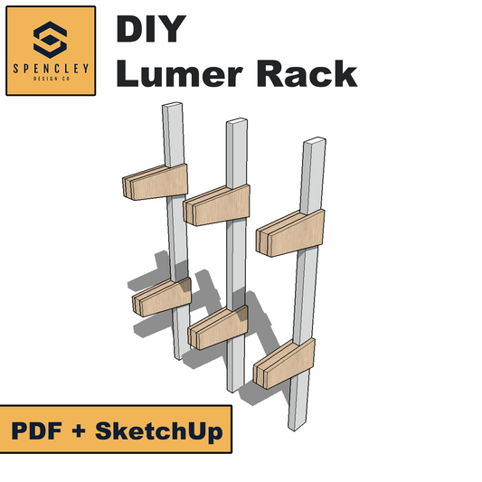 Spencley Design Co - DIY LUMBER RACK - PLANS