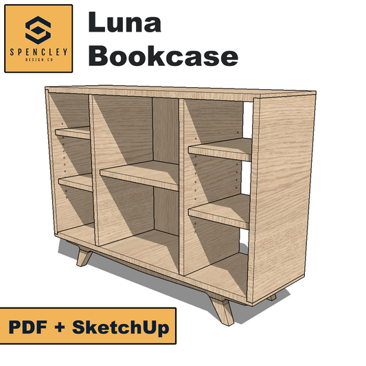 Spencley Design Co - LUNA BOOKCASE - PLANS
