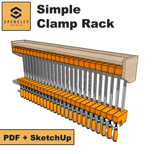 Spencley Design Co - SIMPLE CLAMP RACK - PLANS