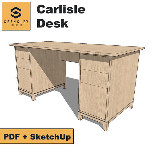 Spencley Design Co - CARLISLE DESK - PLANS