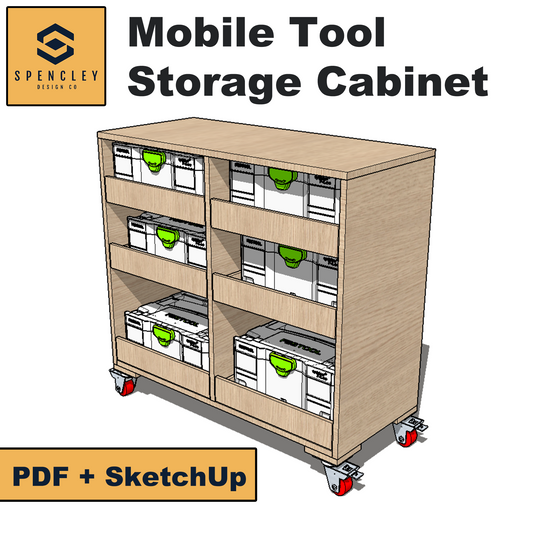 Spencley Design Co - MOBILE TOOL STORAGE CABINET - PLANS
