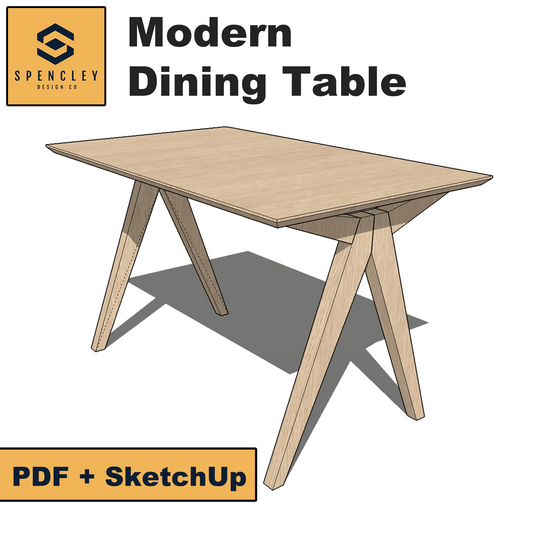 Spencley Design Co - MODERN DINING TABLE - PLANS