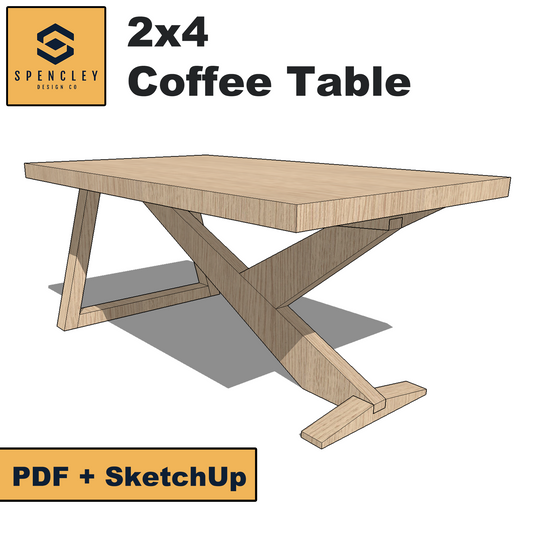 Spencley Design Co - 2X4 COFFEE TABLE - PLANS