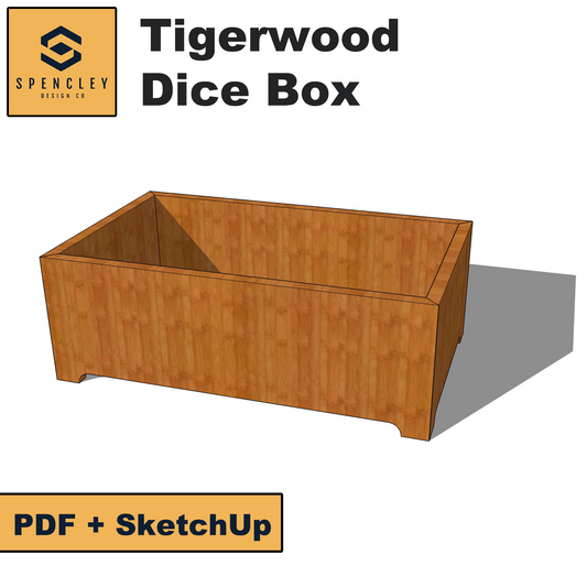 Spencley Design Co - TIGER DICE TRAY - PLANS