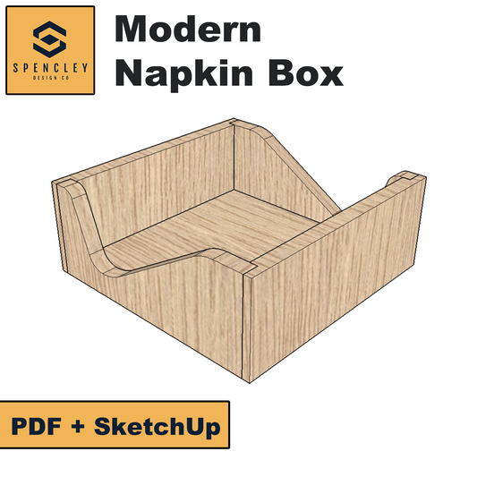 Spencley Design Co - MODERN NAPKIN BOX - PLANS