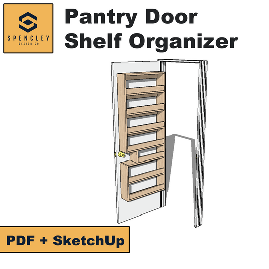 Spencley Design Co - PANTRY DOOR SHELVES - PLANS