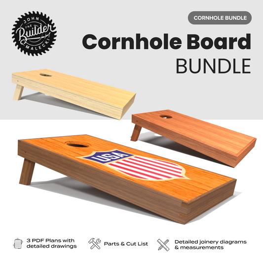 John Malecki - DIY Cornhole Board Plan Bundle