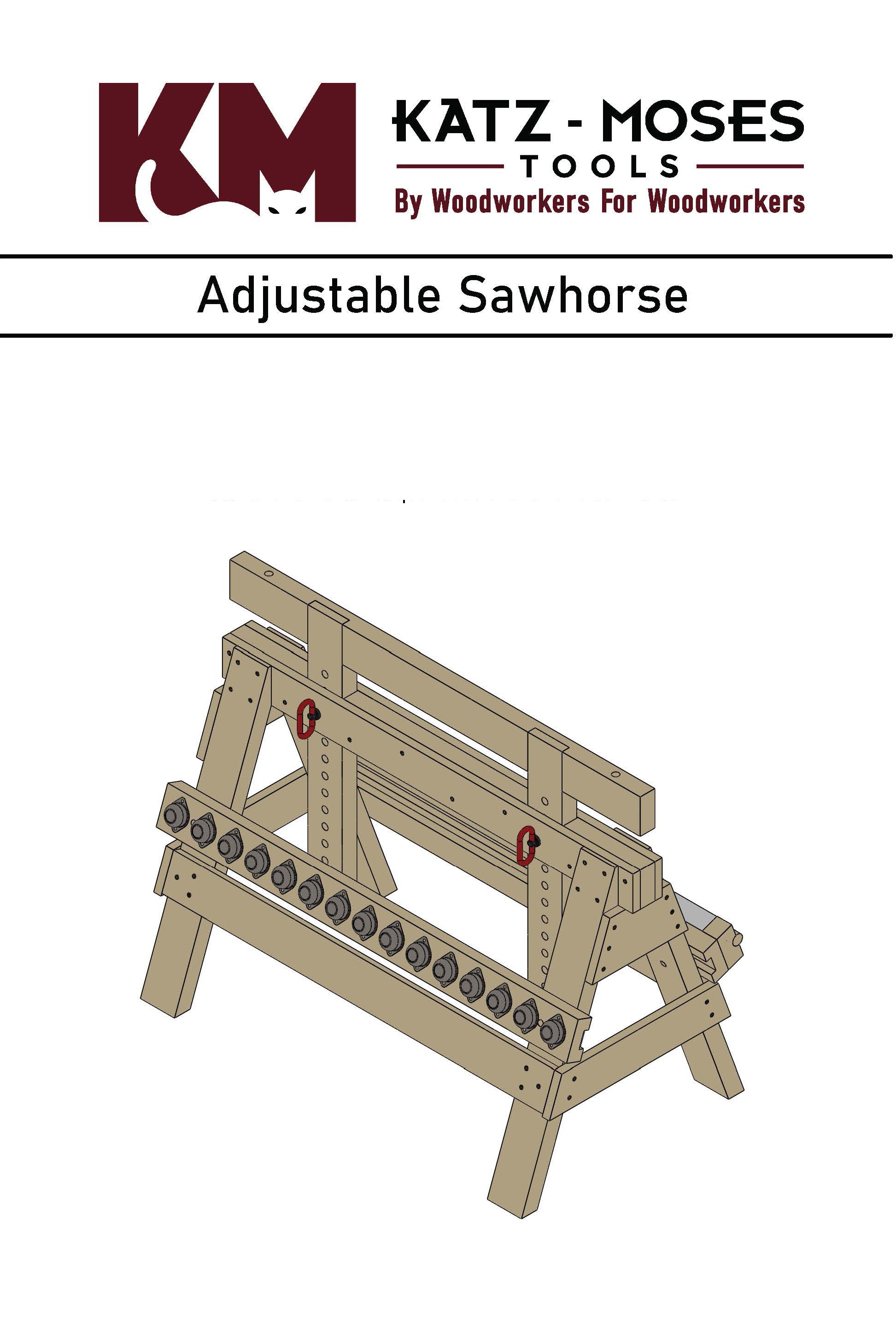 KM Tools - ADJUSTABLE SAWHORSE BUILD PLANS