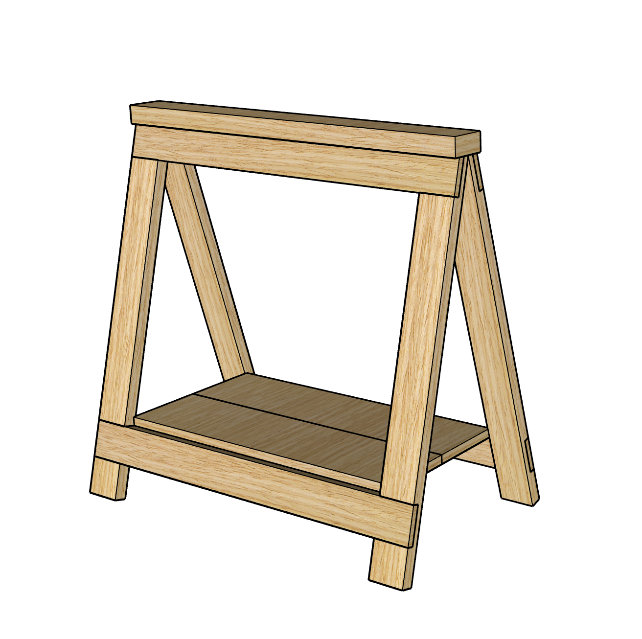 John Malecki - DIY Folding Sawhorse Plan