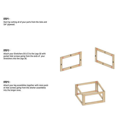 John Malecki - 4'x4' Beginner Workbench with Storage Plan