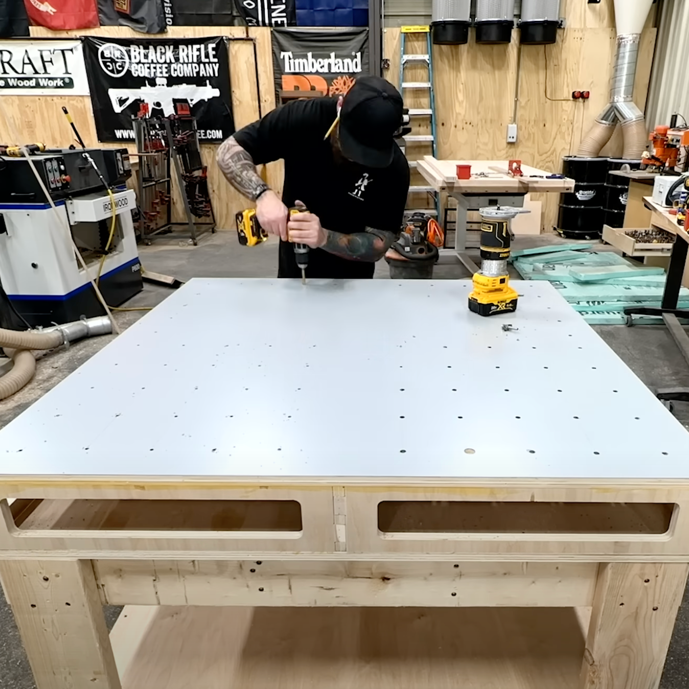 John Malecki - 4'x4' Beginner Workbench with Storage Plan