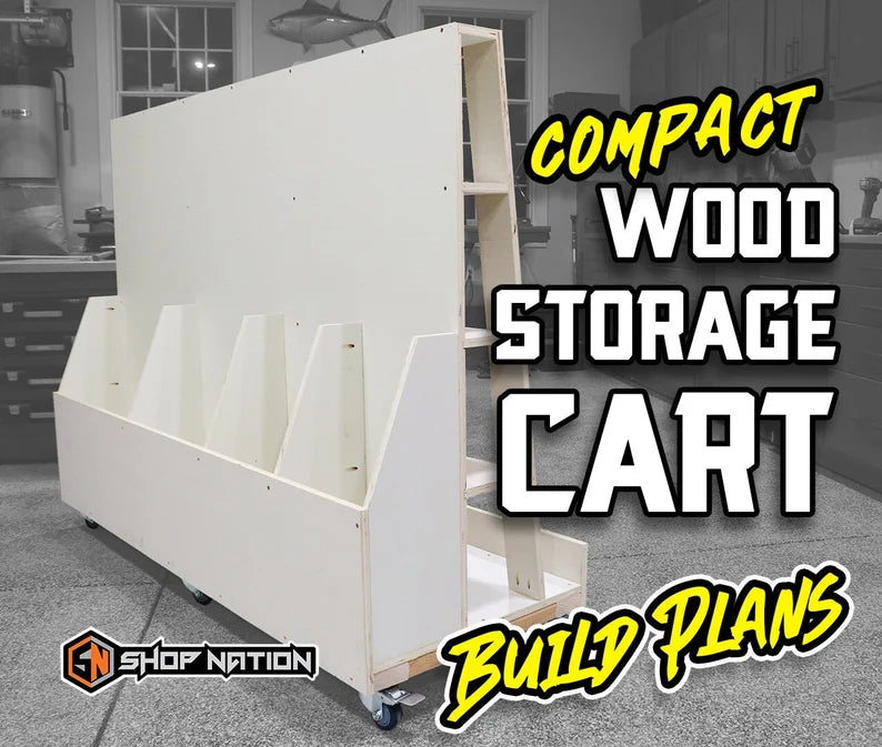 Shop Nation - compact-wood-storage-cart-plans-digital-download