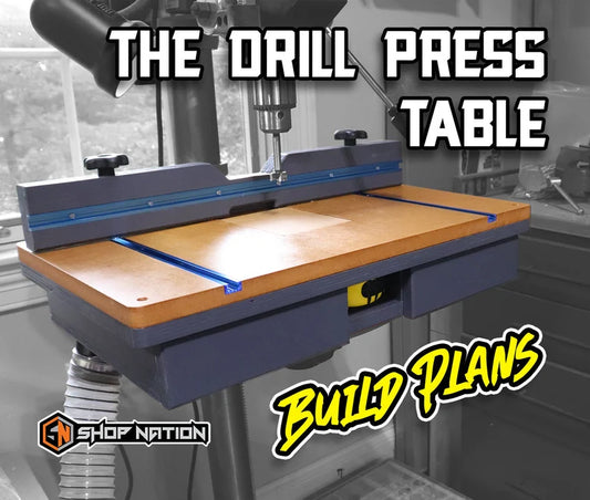 Shop Nation - drill-press-table-woodworking-plans-digital-download