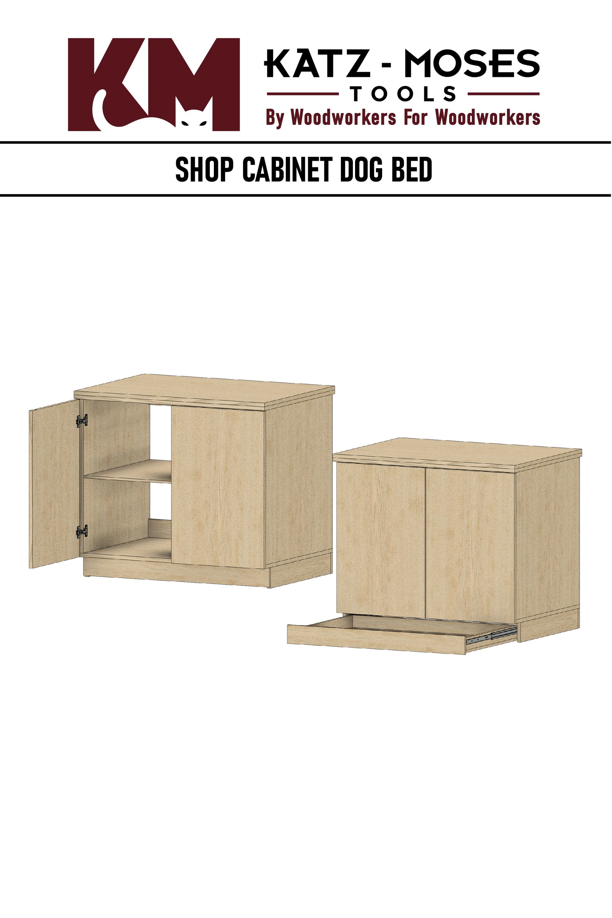 KM Tools - SHOP CABINET DOG BED BUILD PLANS