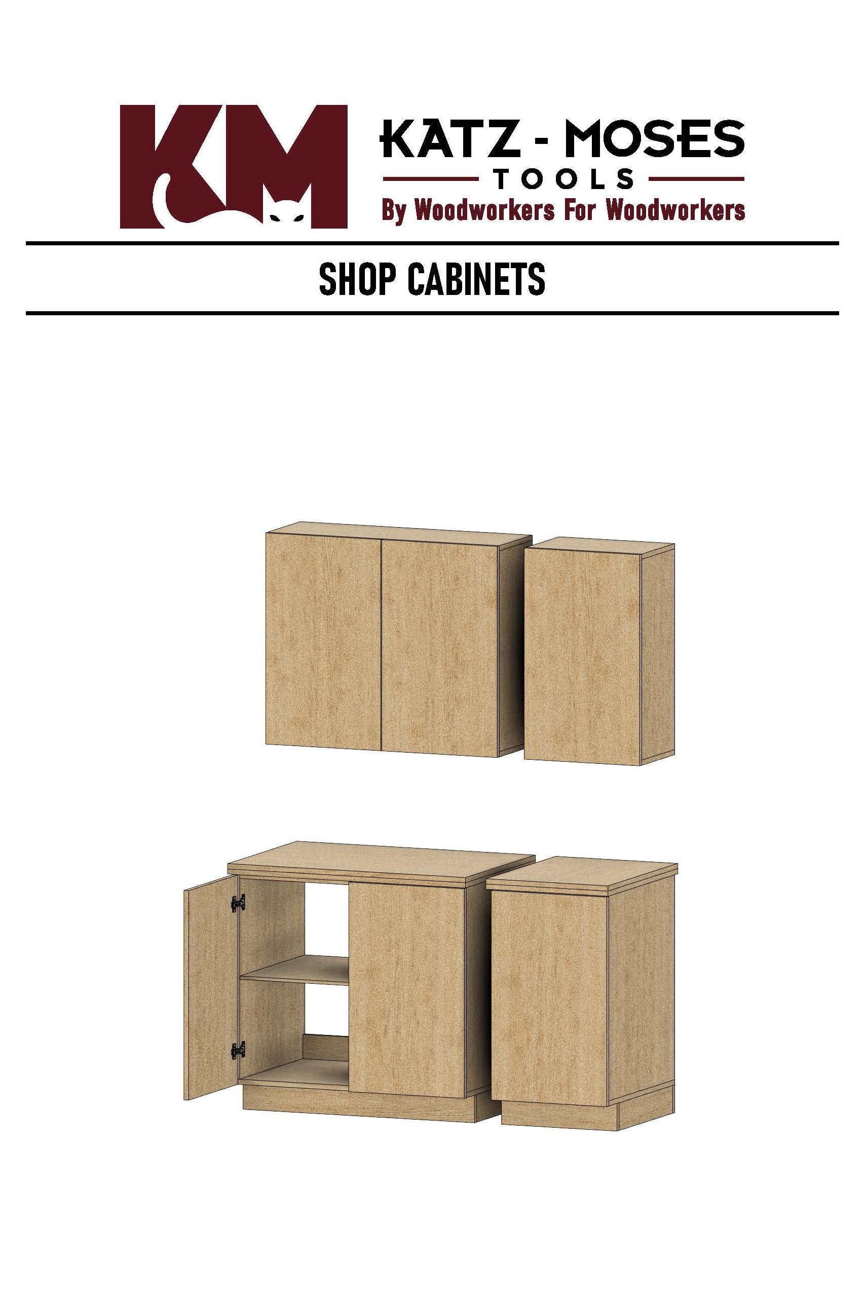 KM Tools - SHOP CABINET BUILD PLANS