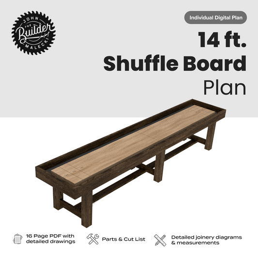 John Malecki - 14ft. DIY Shuffle Board Plan