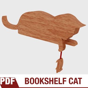Make Something - bookshelf-cat