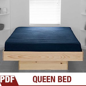 Make Something - diy-platform-queen-bed