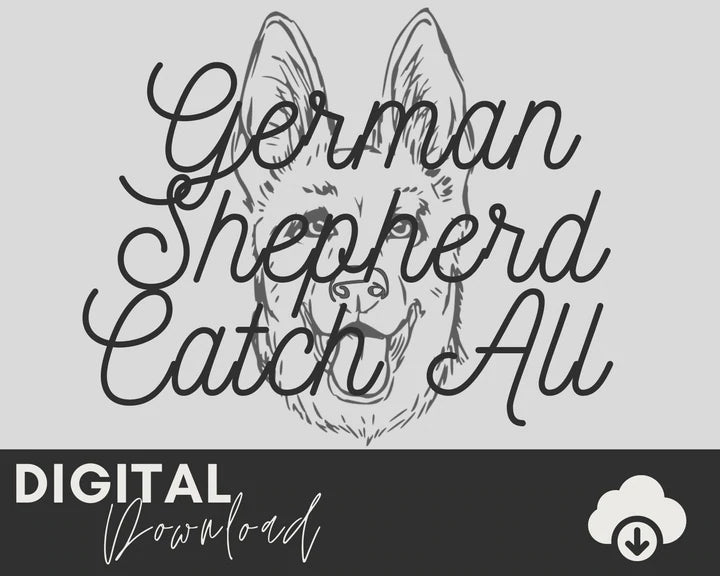 Two Moose Design - german-shepherd-catch-all-svg