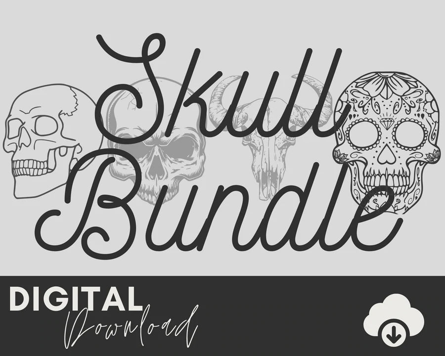 Two Moose Design - skull-bundle-svg