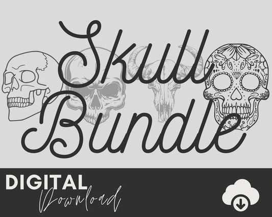 Two Moose Design - skull-bundle-svg