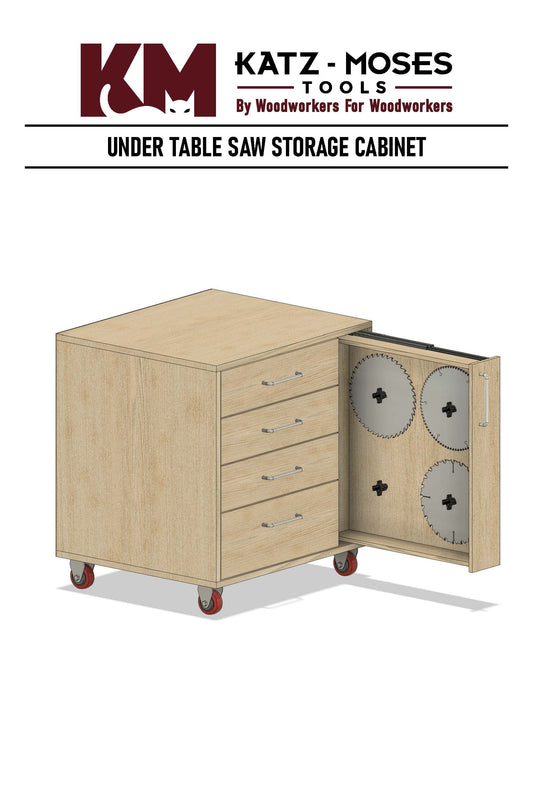KM Tools - UNDER TABLE SAW STORAGE CABINET PLANS